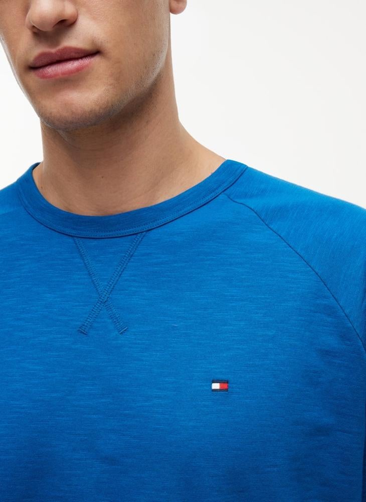 TOMMY HILFIGER Textured Raglan Sleeve Lounge T-Shirt - Image 3